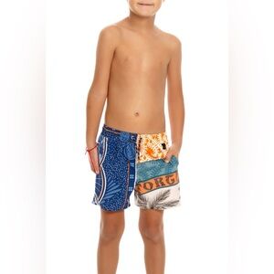 (R0) Agua Bendita Nick Trunk Boys, Beach Shorts, Size 02/ Colombia, 3/4US